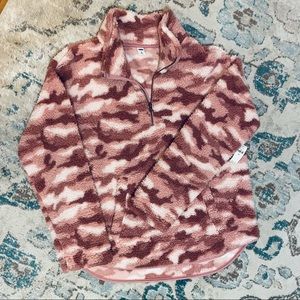 Pink Sherpa Quarter Zip